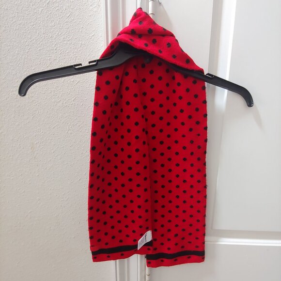 Disneyland Paris Minnie Mouse Red Infant Kids Winter Scarf - Picture 4 of 5